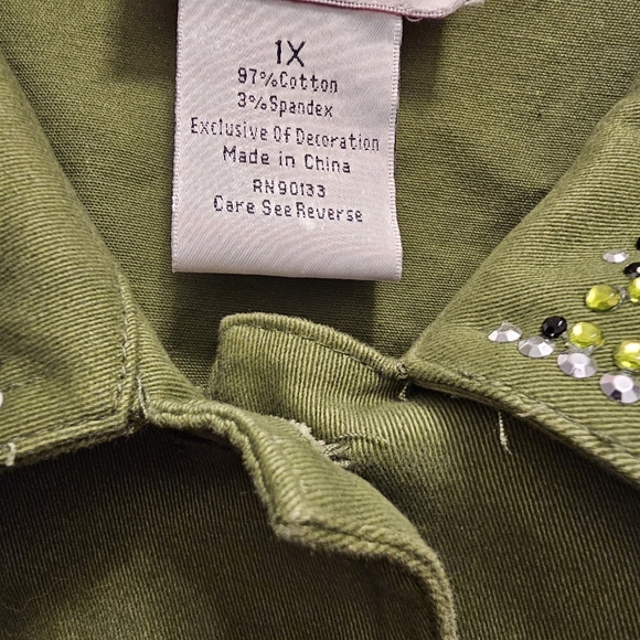 Quacker Factory Rhinestone Jacket - Picture 3 of 6